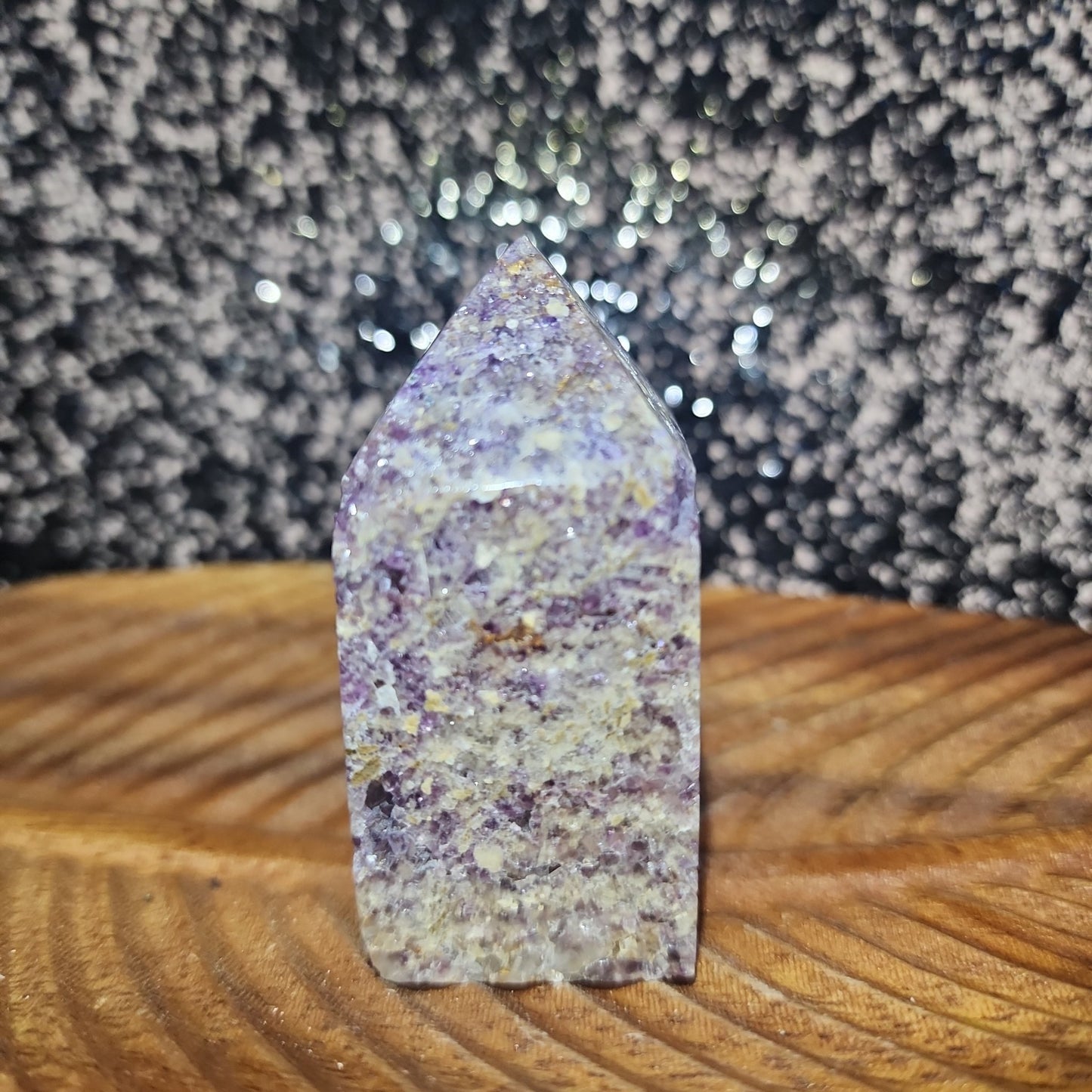 Lepidolite Tower - MagicBox Crystals