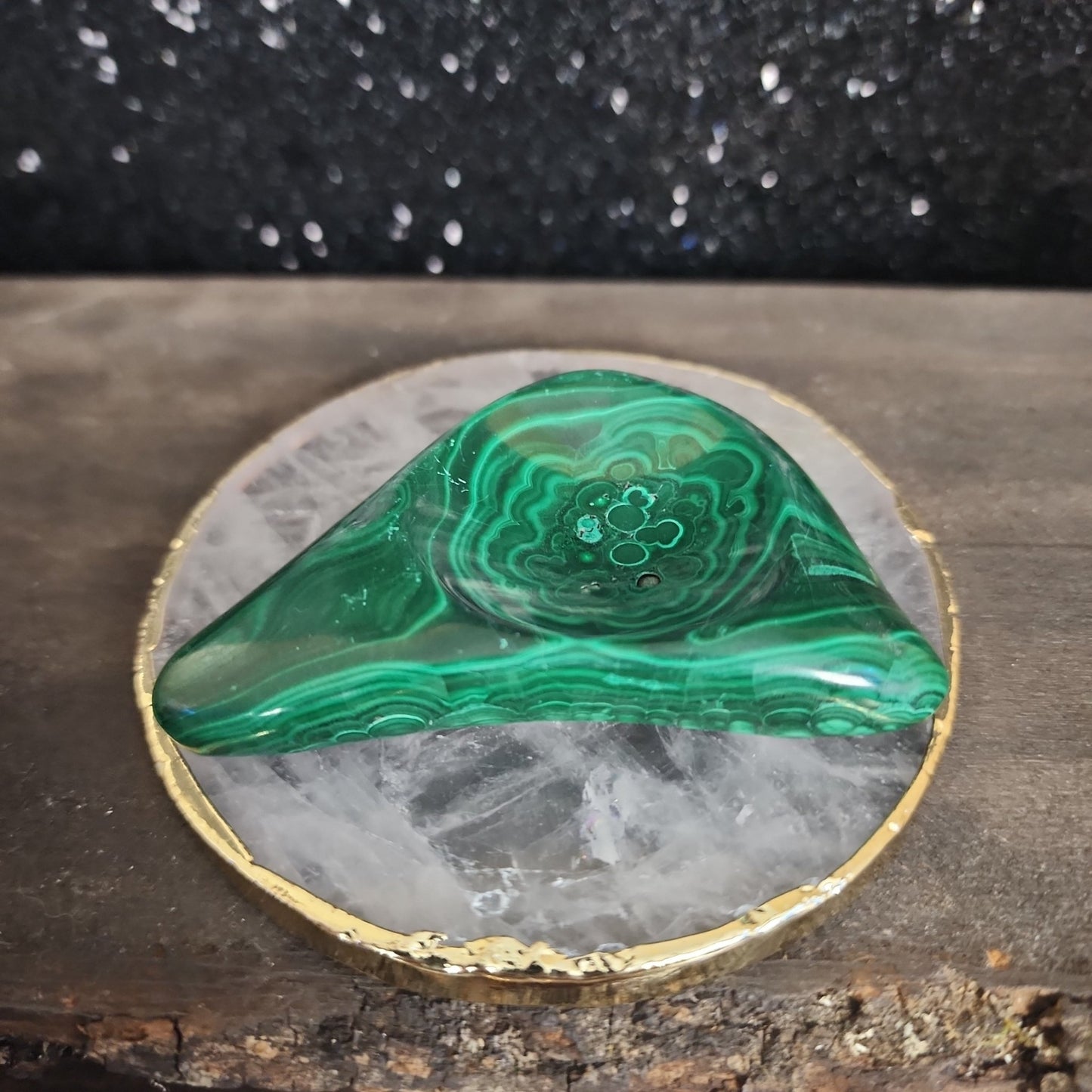 Malachite Sphere Holder - MagicBox Crystals