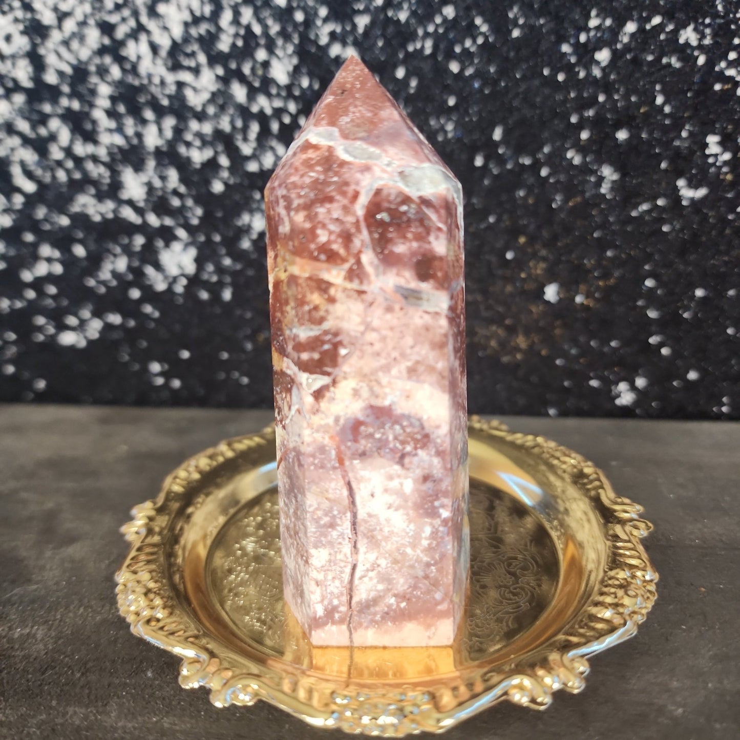 Mexican Lace Agate Tower - MagicBox Crystals