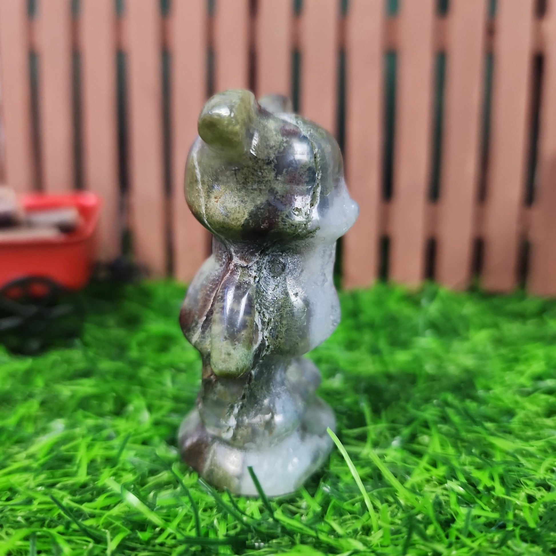 Moss Agate Bear - MagicBox Crystals