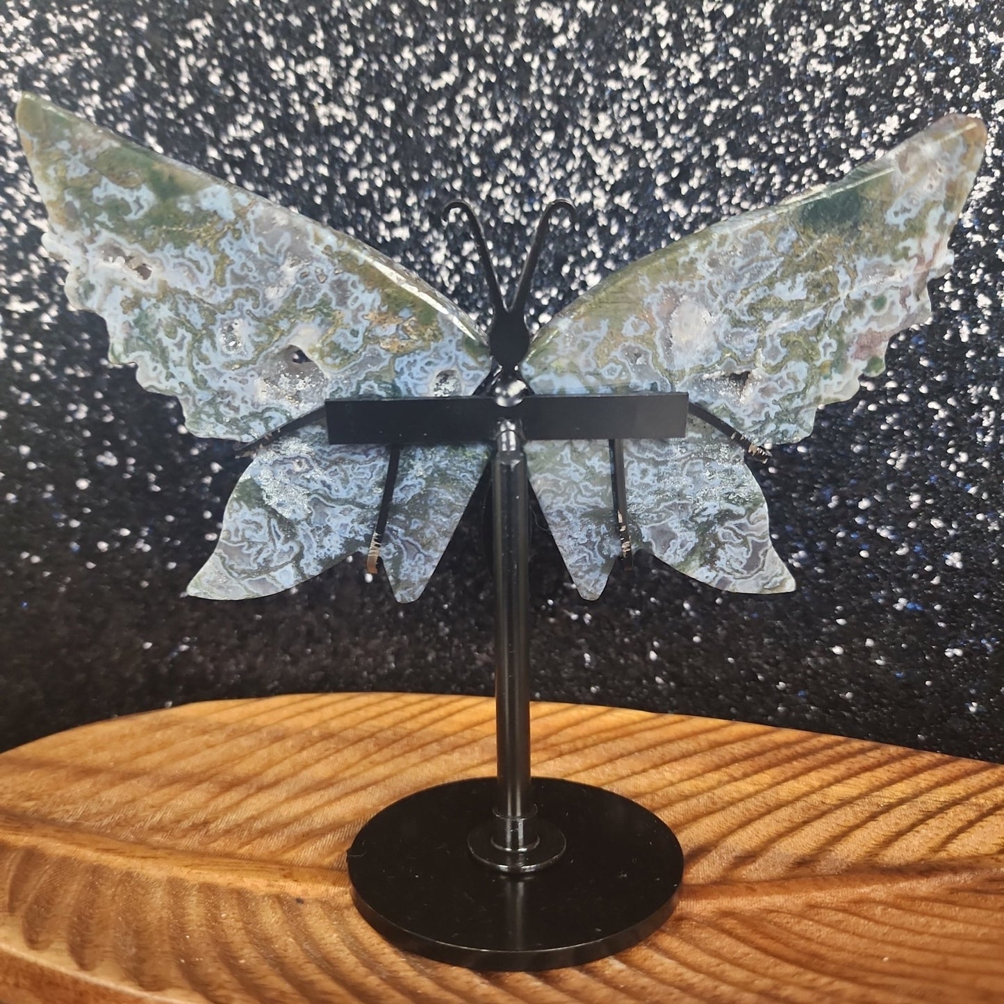 Moss Agate Butterfly Wings - MagicBox Crystals