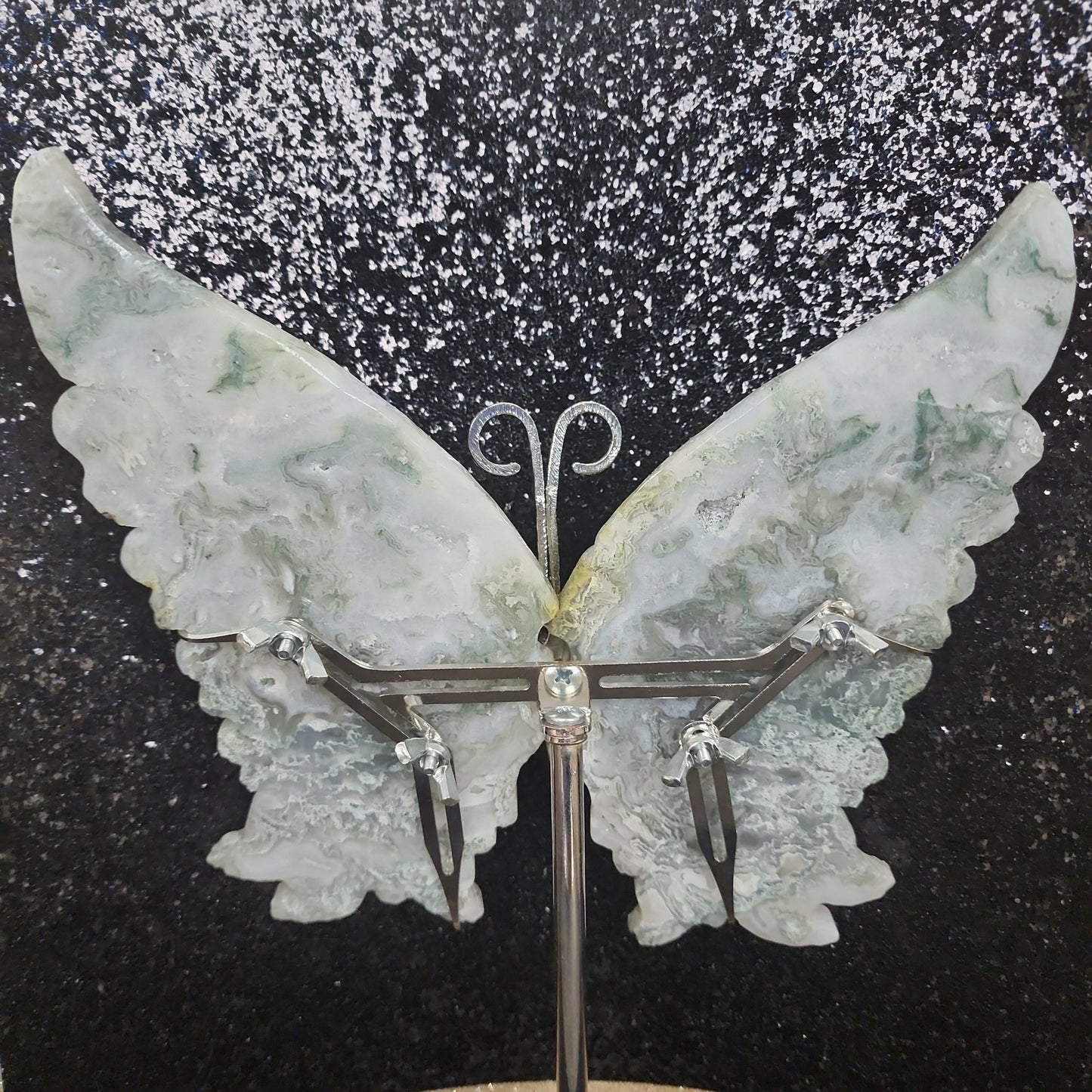 Moss Agate Butterfly Wings - MagicBox Crystals