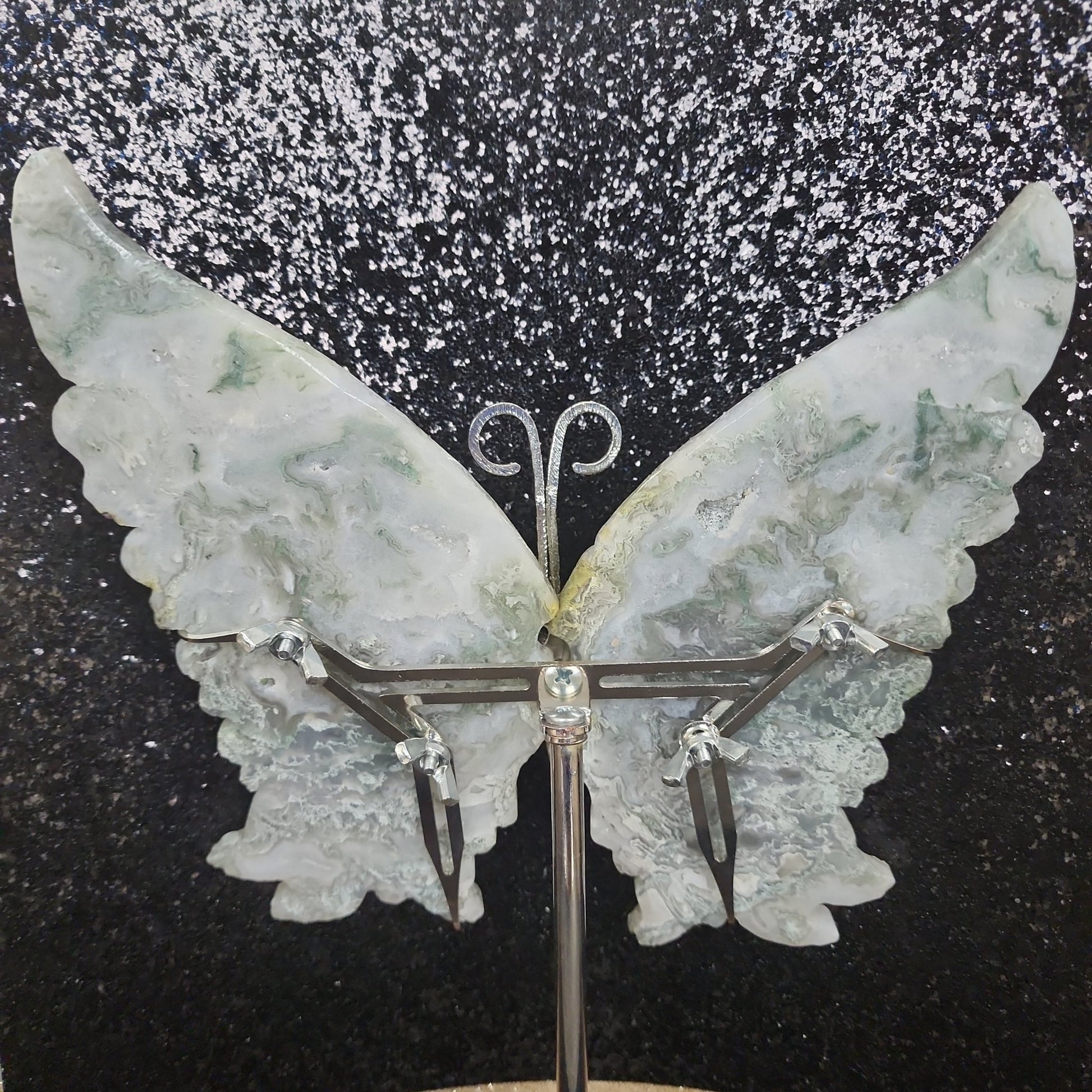 Moss Agate Butterfly Wings - MagicBox Crystals