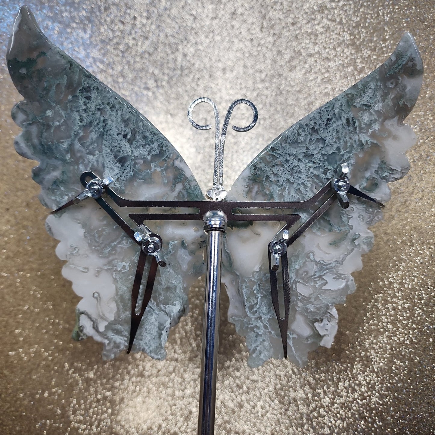 Moss Agate Butterfly Wings - MagicBox Crystals