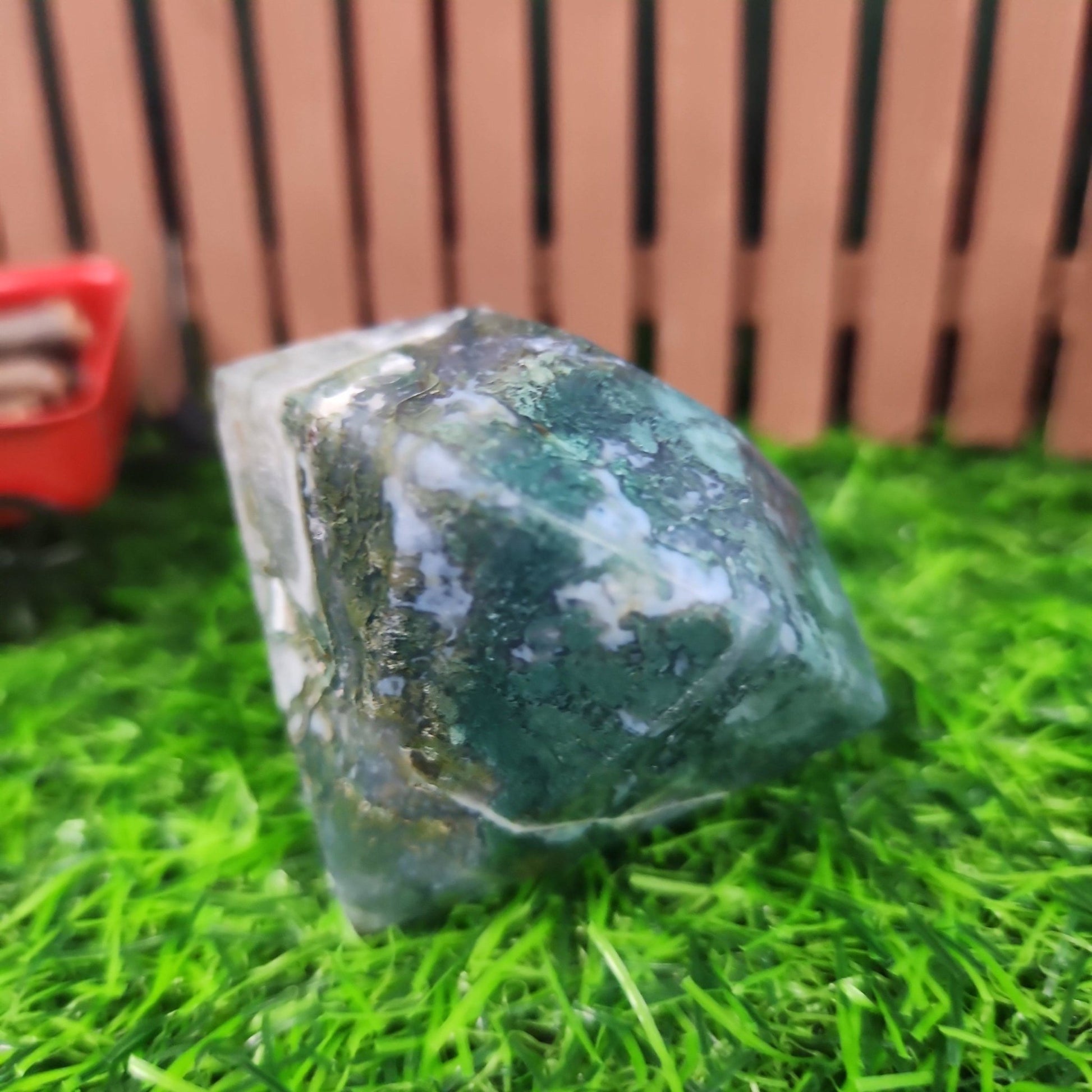 Moss Agate Diamond - MagicBox Crystals