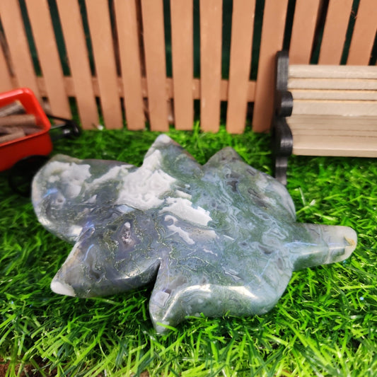 Moss Agate Leaf - MagicBox Crystals