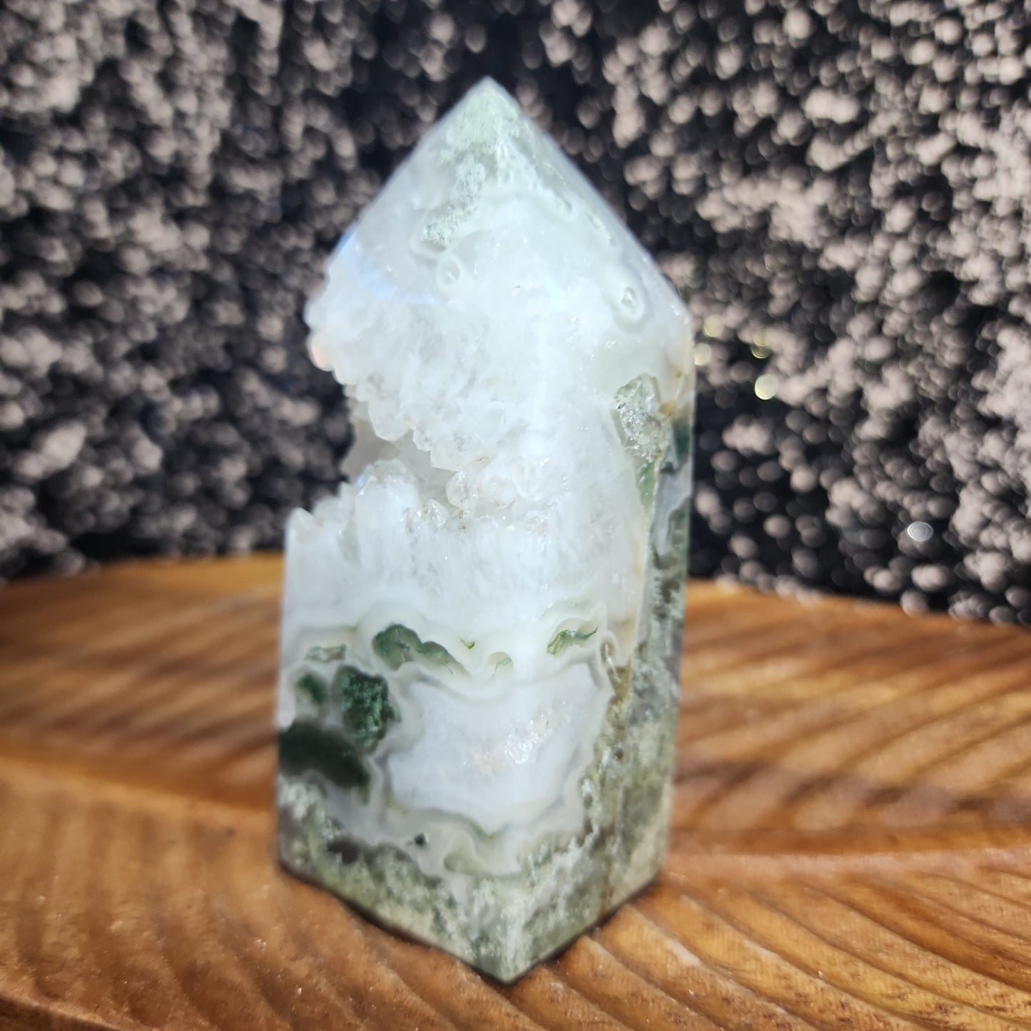Moss Agate Tower - MagicBox Crystals