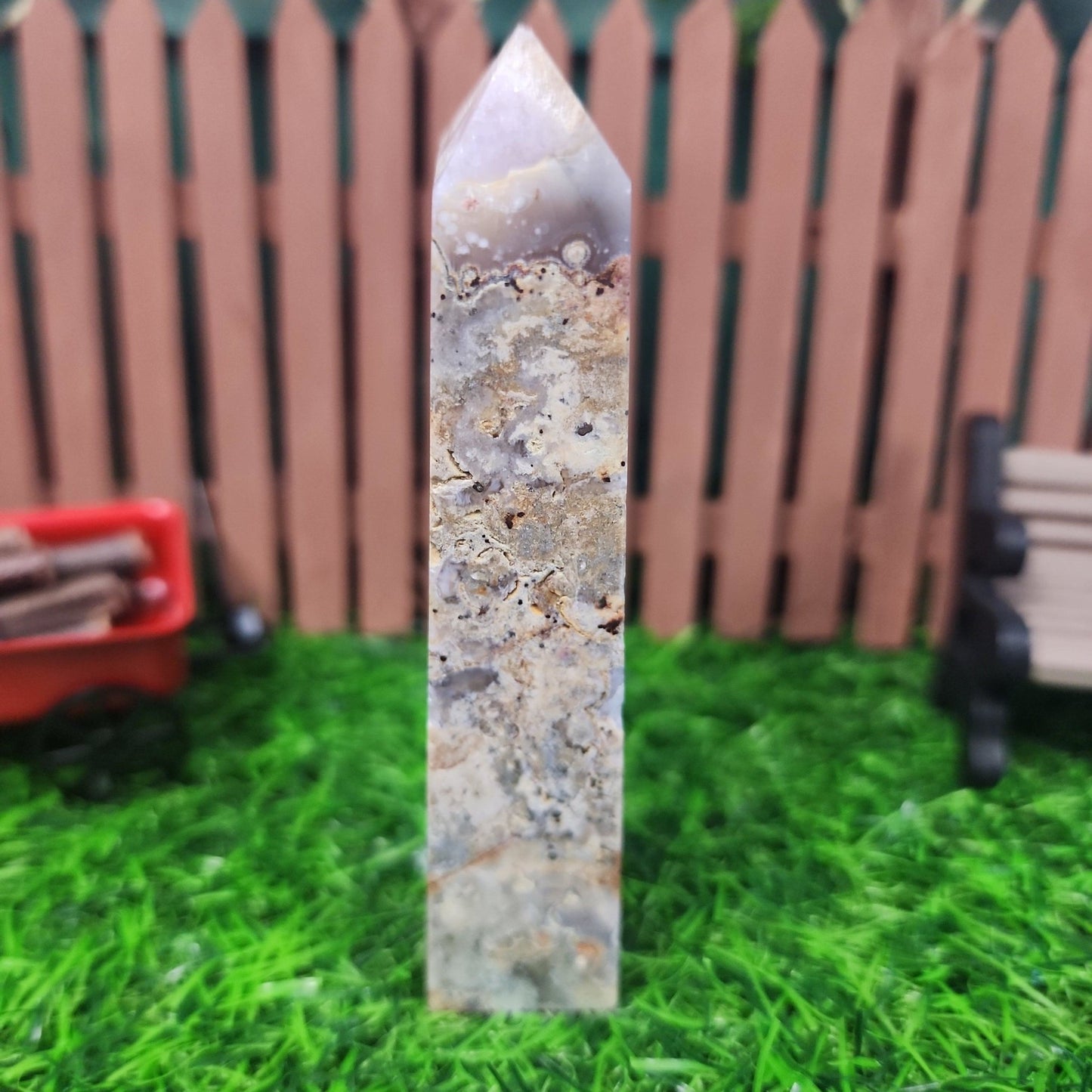 Pink Amethyst Agate Tower - MagicBox Crystals