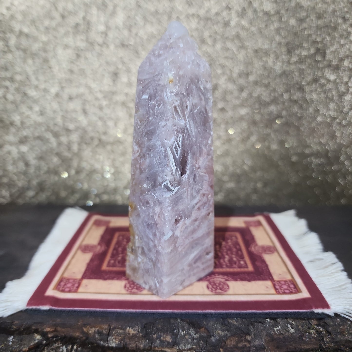 Pink Amethyst Agate Tower - MagicBox Crystals