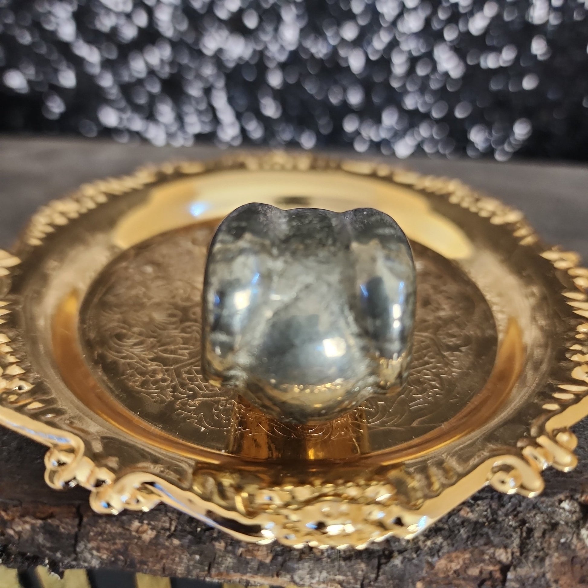 Pyrite Horned Skull - MagicBox Crystals