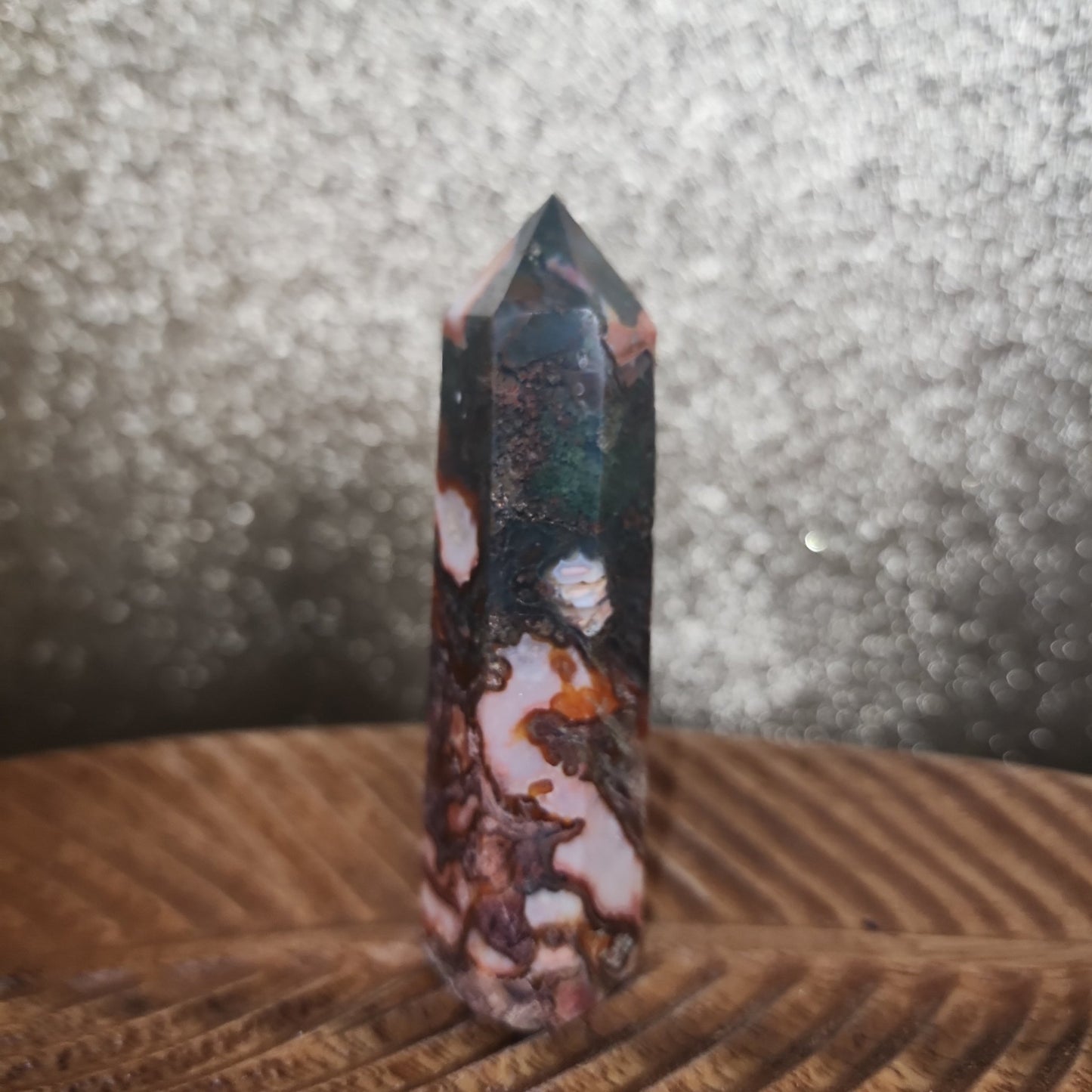 Red Moss Agate Tower - MagicBox Crystals