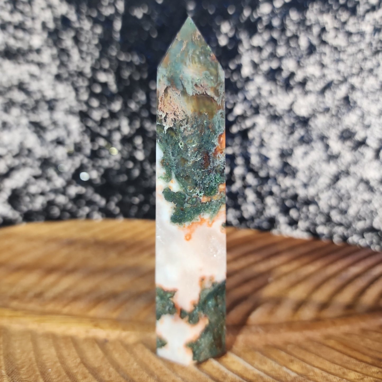 Red Moss Agate Tower - MagicBox Crystals