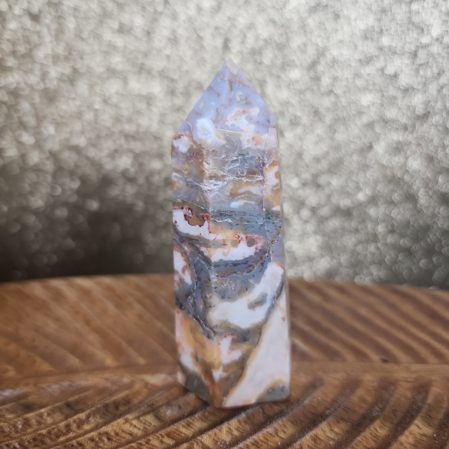 Red Moss Agate Tower - MagicBox Crystals
