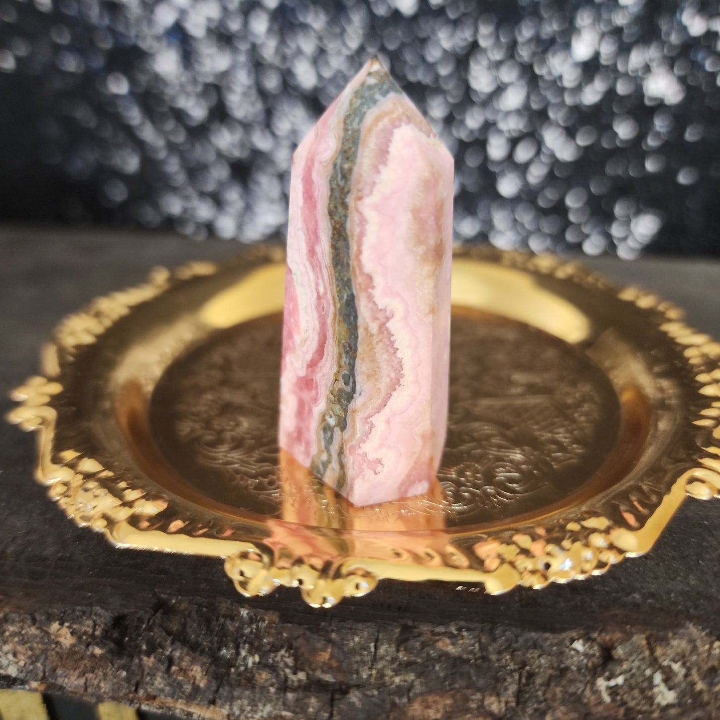 Rhodochrosite Tower - MagicBox Crystals