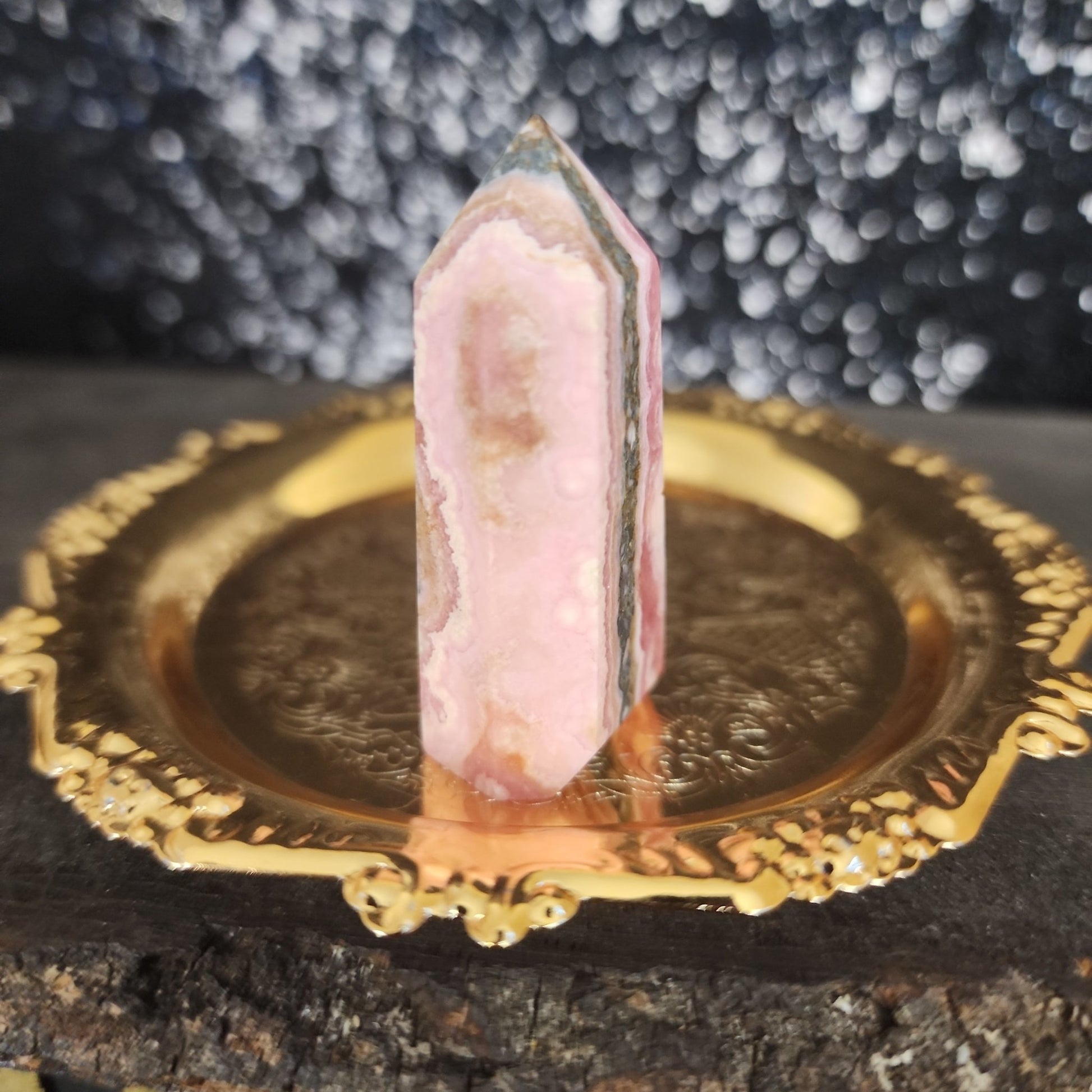 Rhodochrosite Tower - MagicBox Crystals