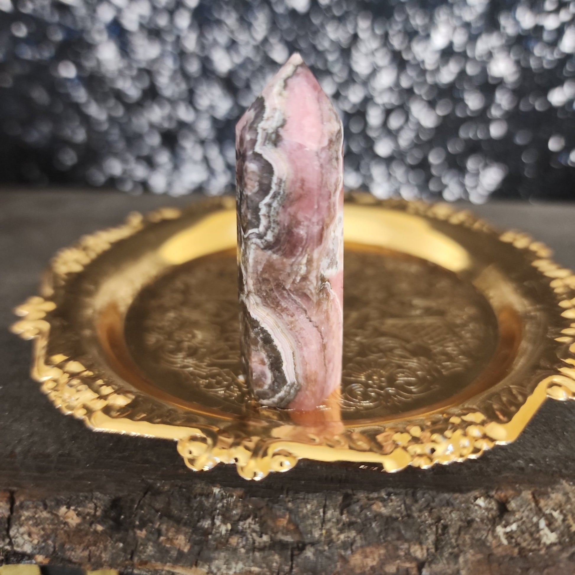 Rhodochrosite Tower - MagicBox Crystals