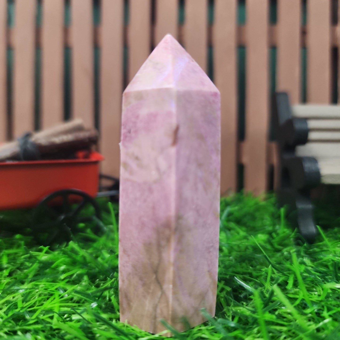 Rhodonite Tower - MagicBox Crystals