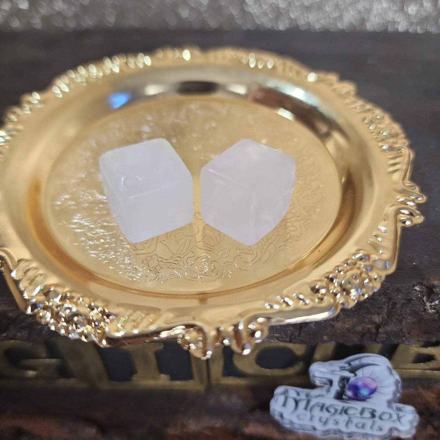 Rose Quartz Dice Set - MagicBox Crystals