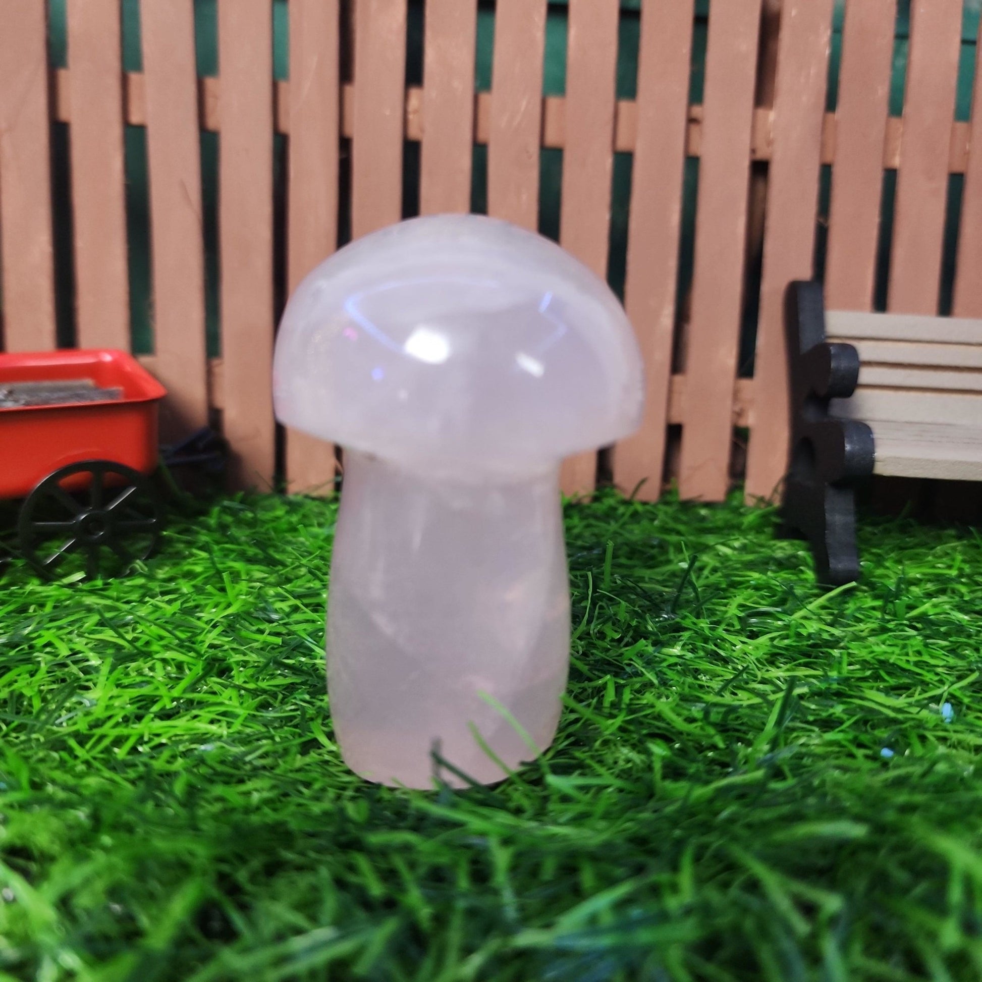 Rose Quartz Mushroom - MagicBox Crystals