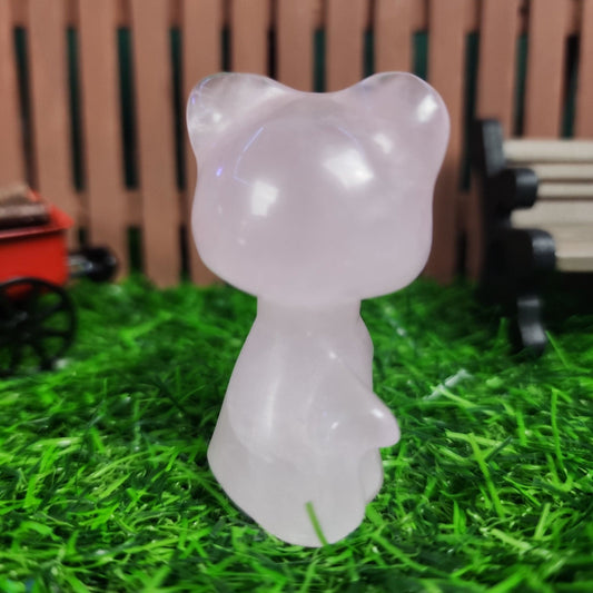 Rose Quartz Sailor Moon Cat Luna - MagicBox Crystals