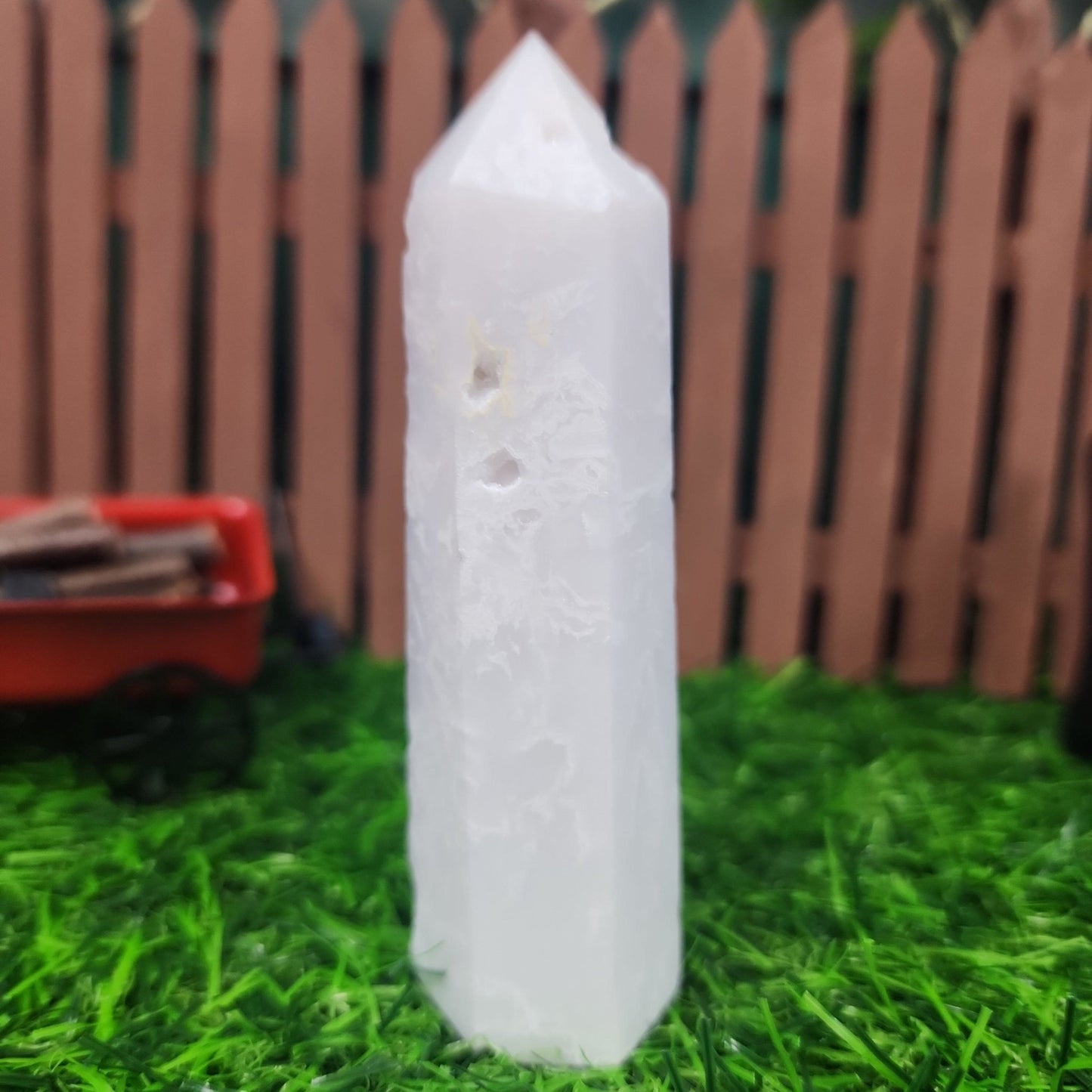Snow Agate Tower - MagicBox Crystals