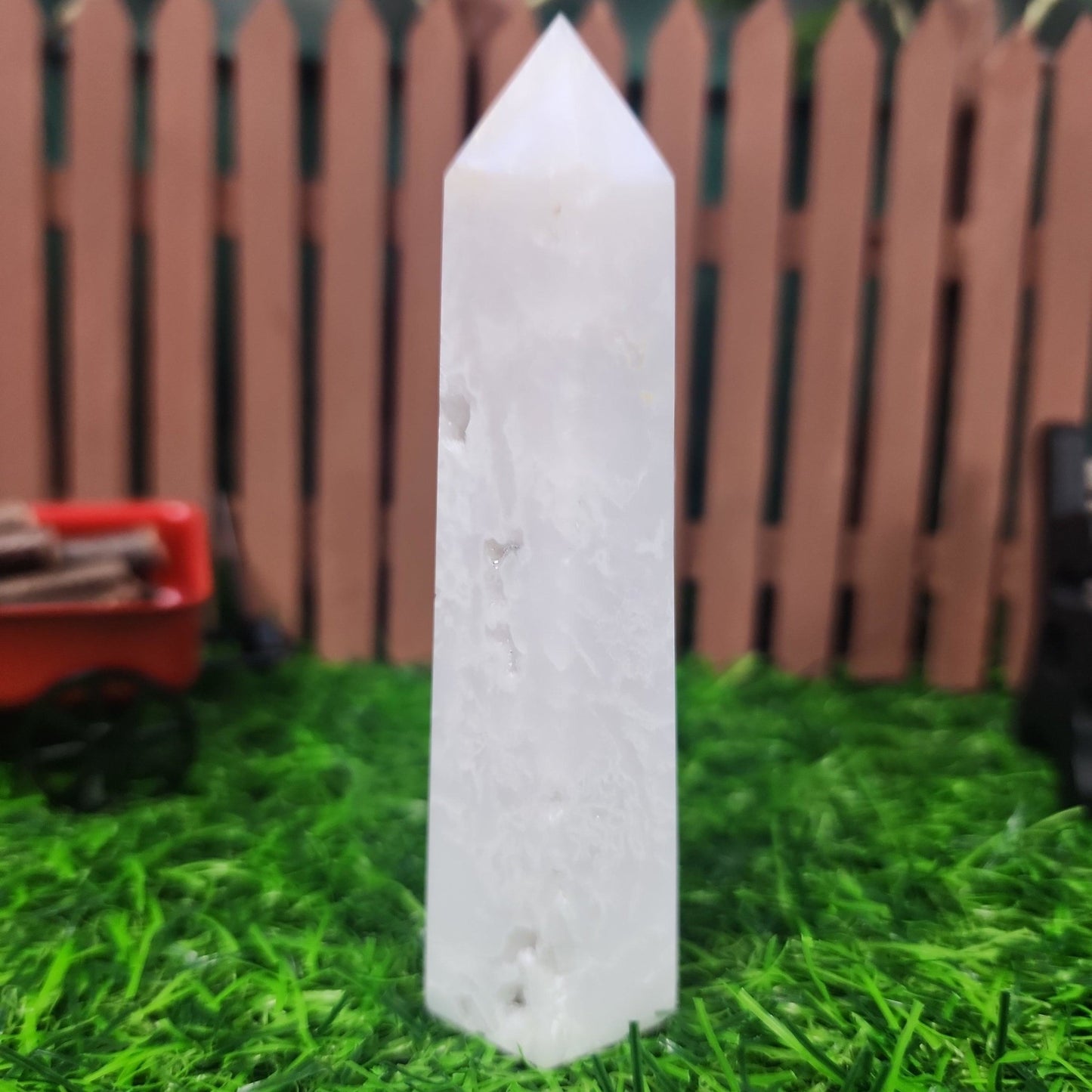 Snow Agate Tower - MagicBox Crystals