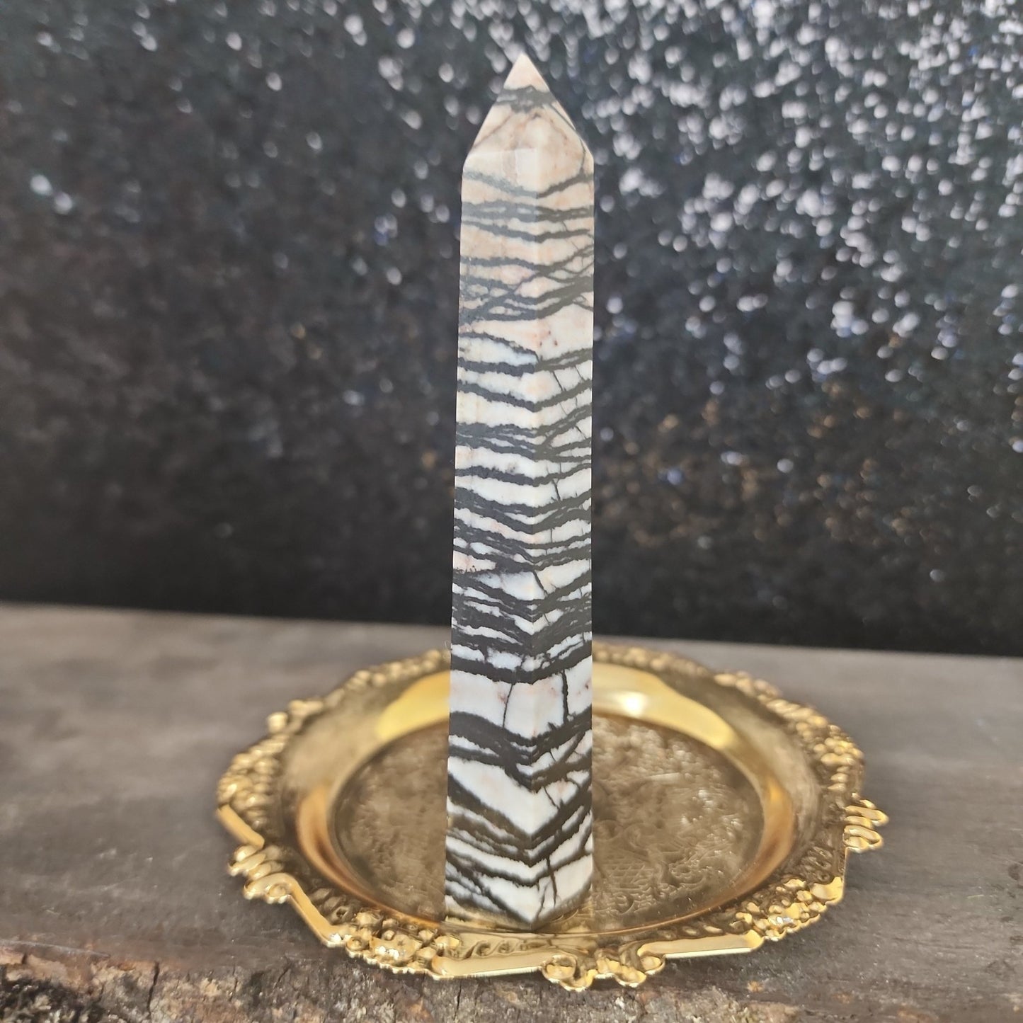 Spiderweb Jasper Tower - MagicBox Crystals