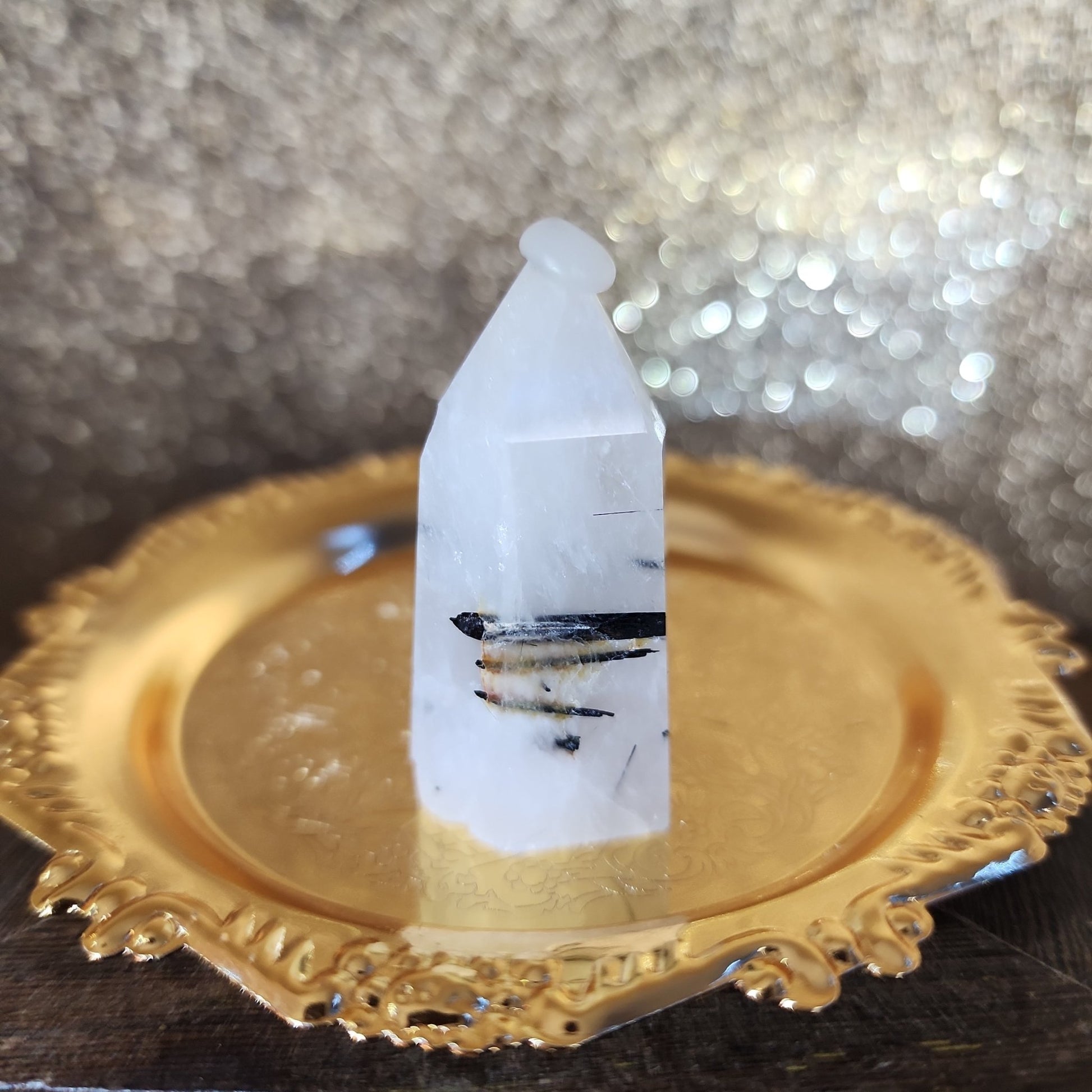 Tourmaline Quartz Tower - MagicBox Crystals