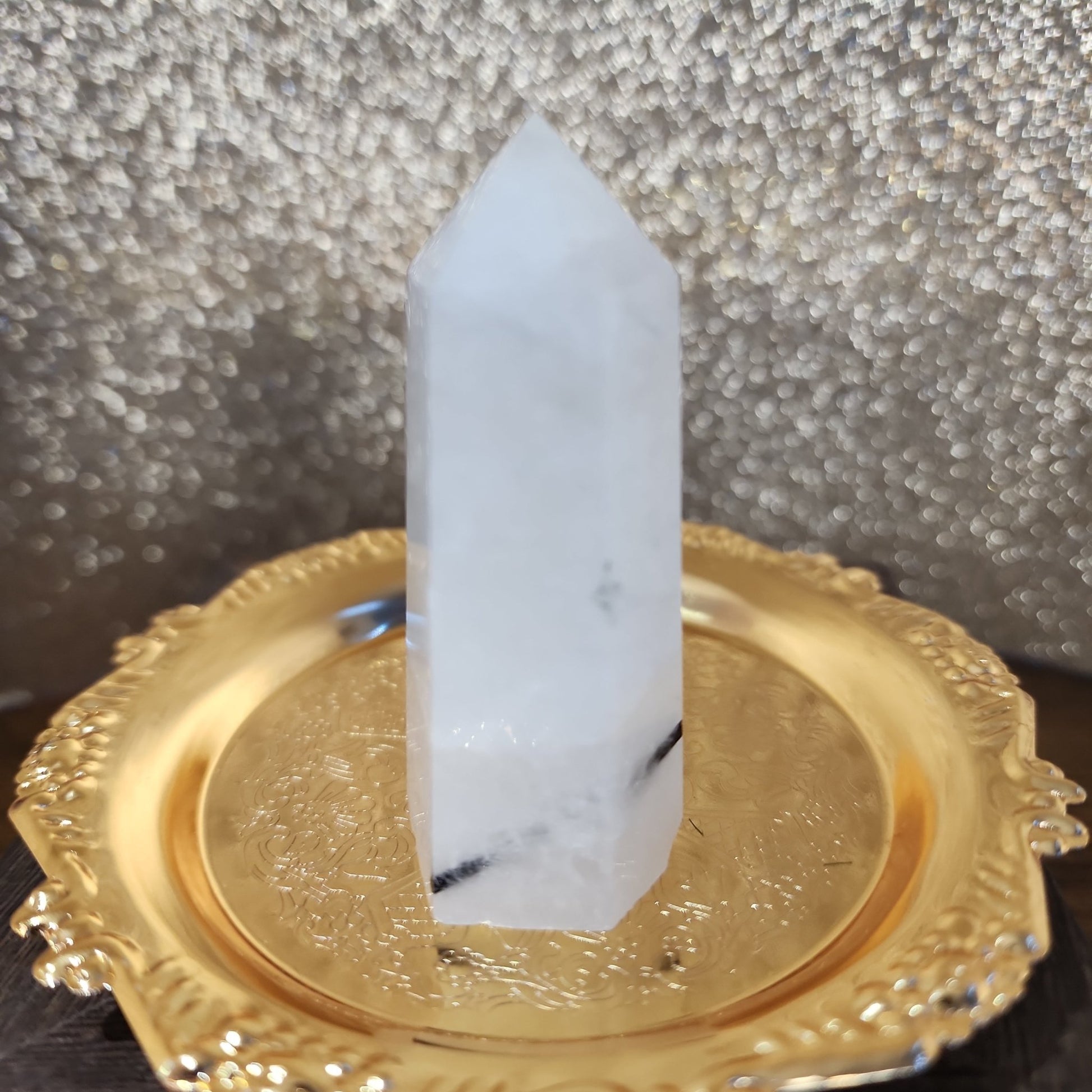 Tourmaline Quartz Tower - MagicBox Crystals