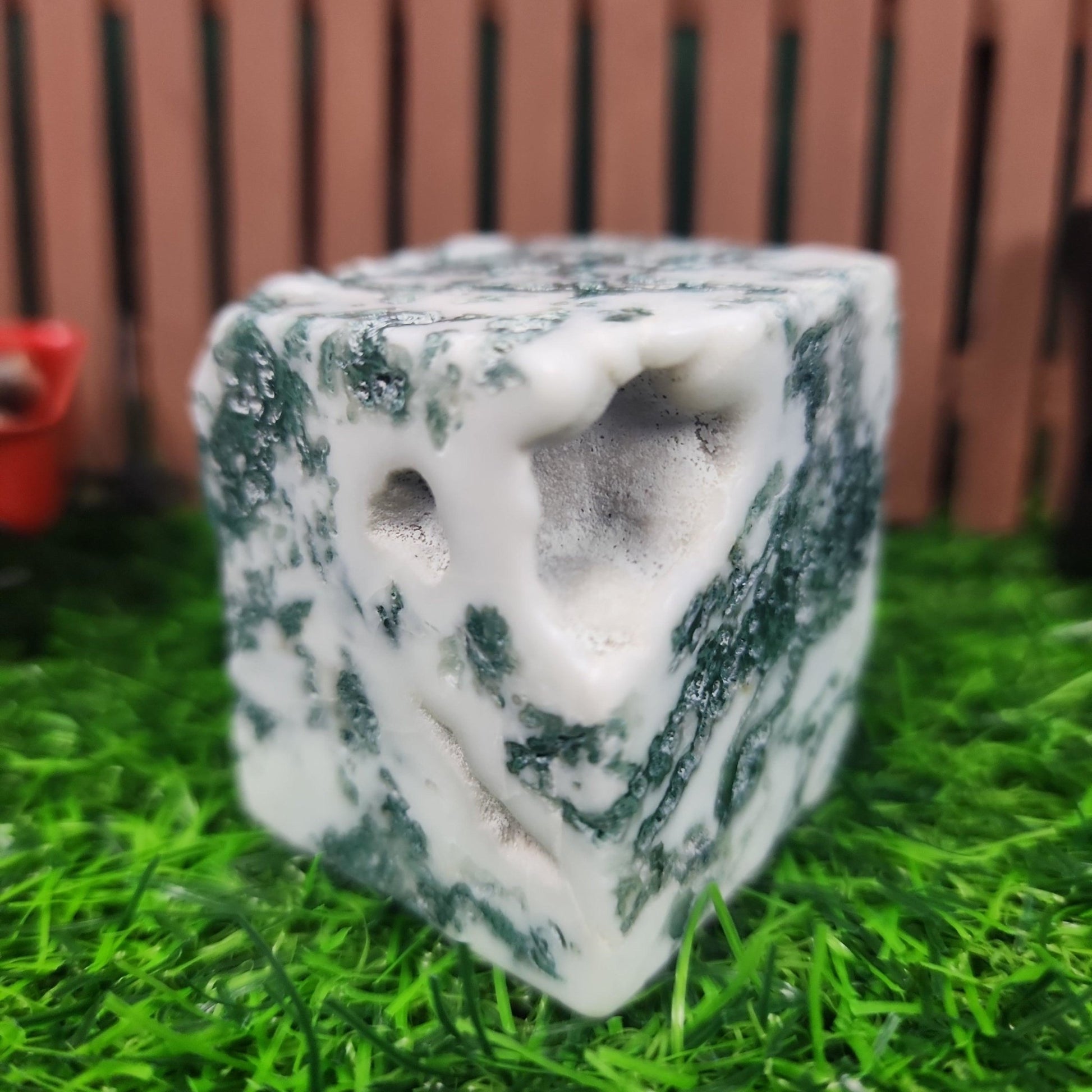 Tree Agate Cube - MagicBox Crystals