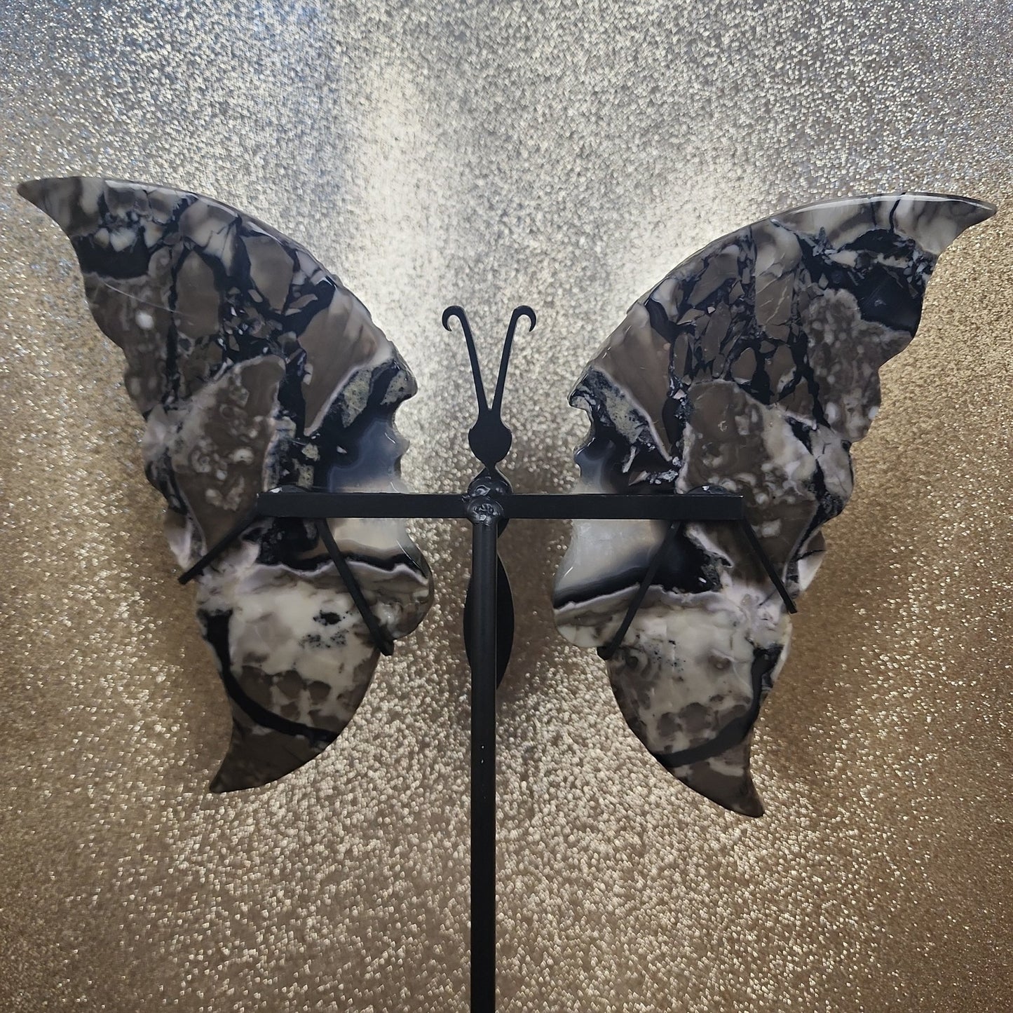 Volcanic Agate Butterfly Wings - MagicBox Crystals