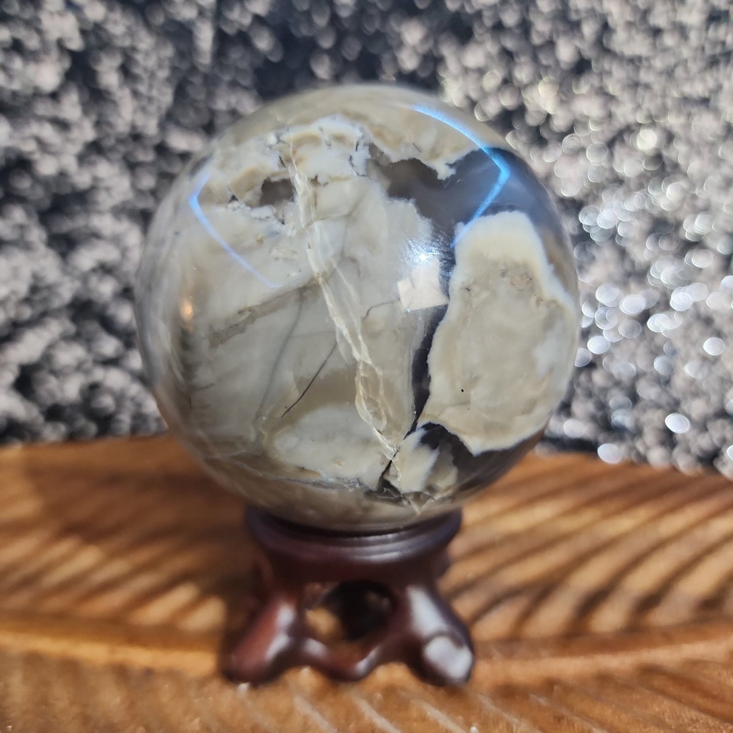 Volcanic Agate Sphere - MagicBox Crystals