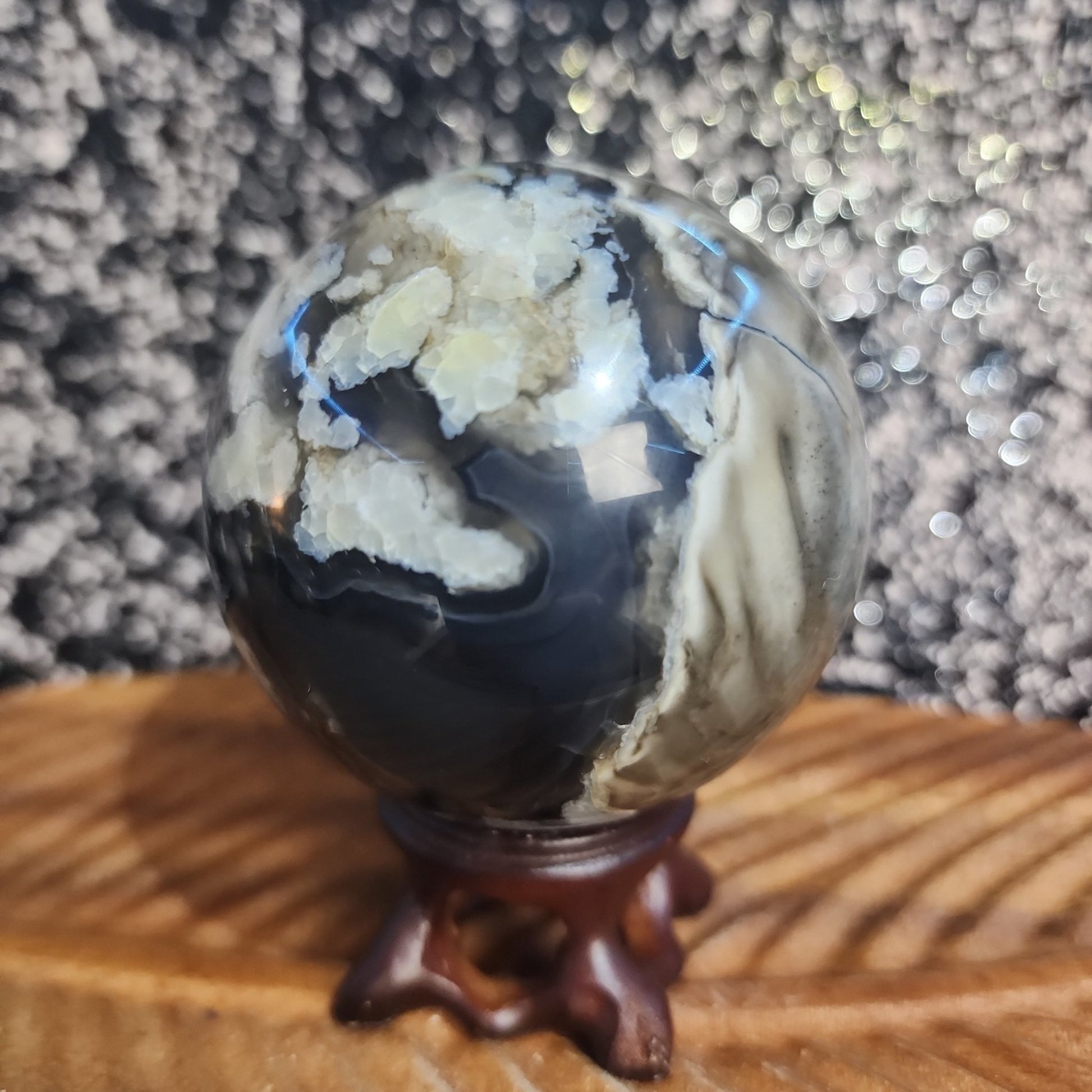 Volcanic Agate Sphere - MagicBox Crystals