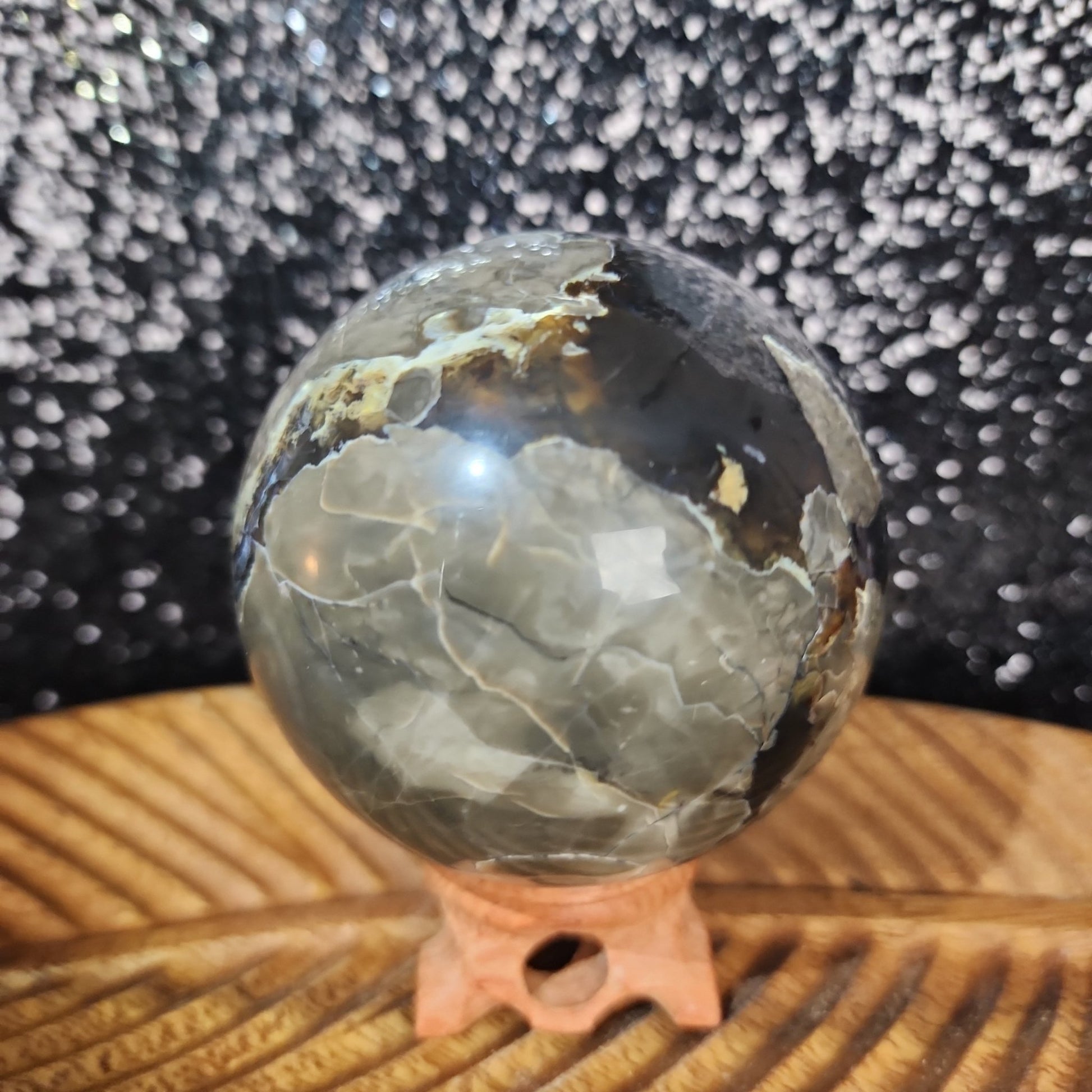 Volcanic Agate Sphere - MagicBox Crystals