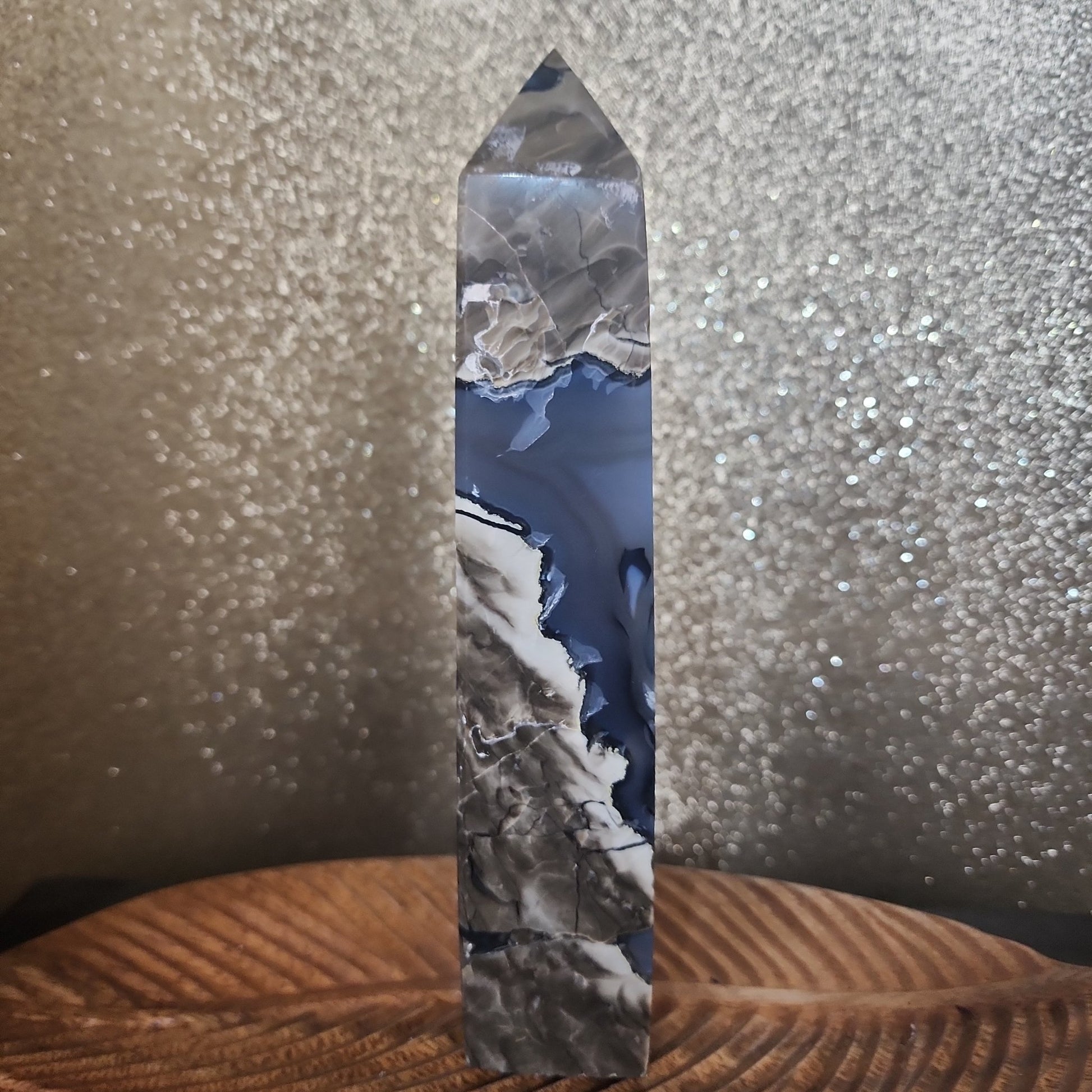 Volcanic Agate Tower - MagicBox Crystals