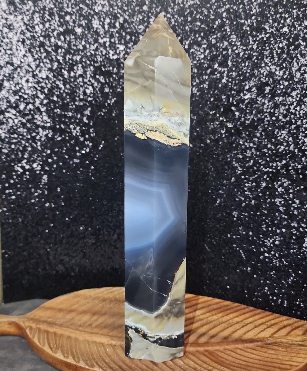 Volcanic Agate Tower - MagicBox Crystals
