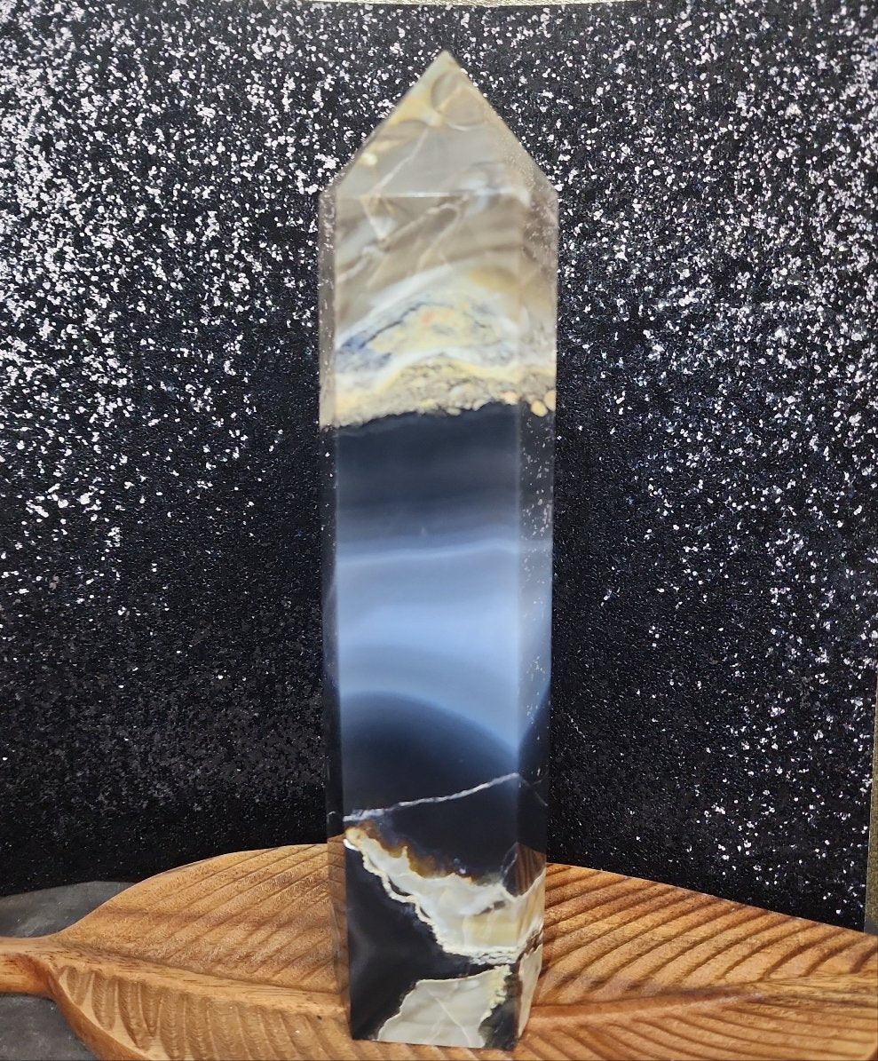Volcanic Agate Tower - MagicBox Crystals