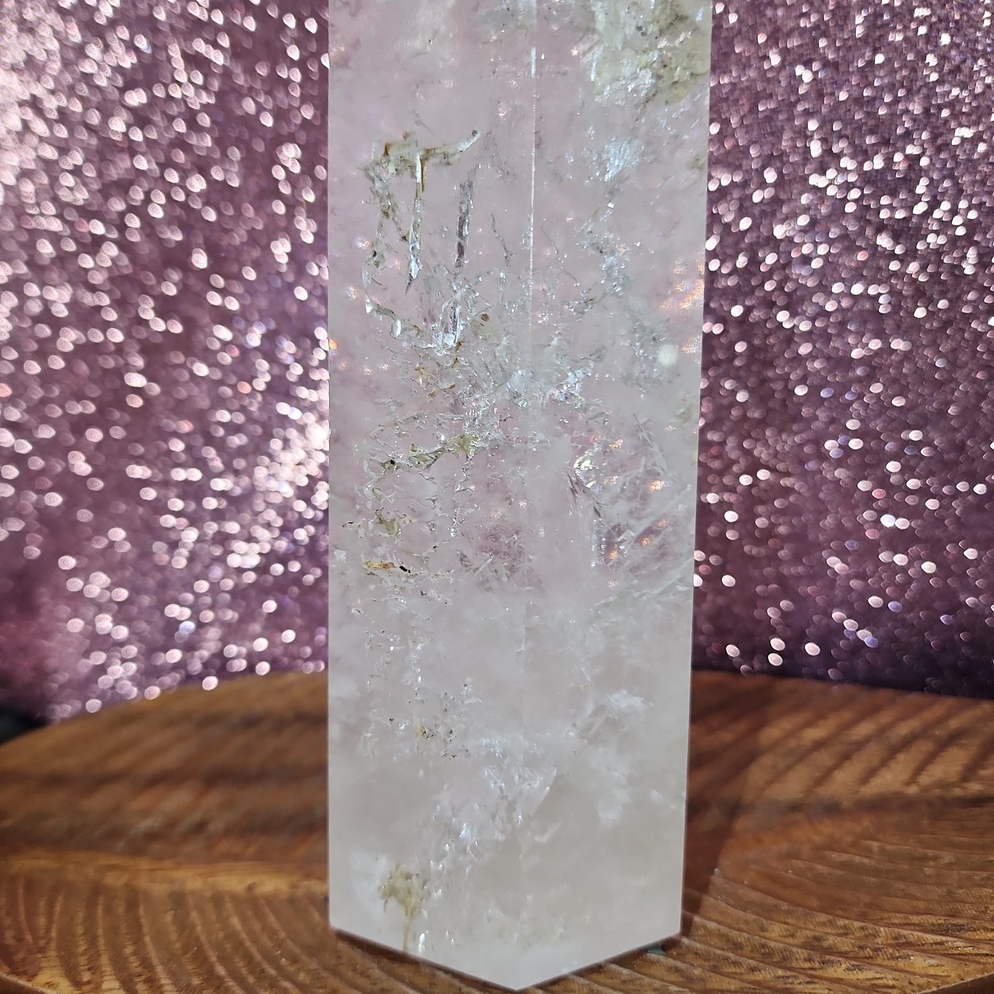 8.5in 2.97lbs - Clear Quartz Tower