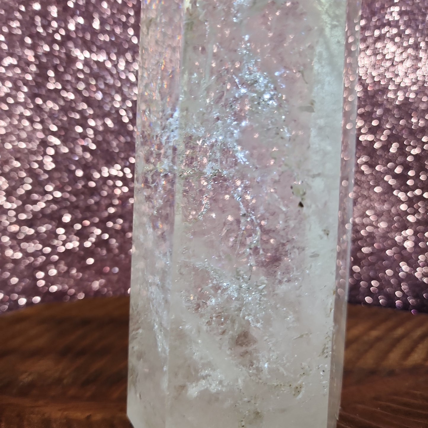 8.5in 2.97lbs - Clear Quartz Tower