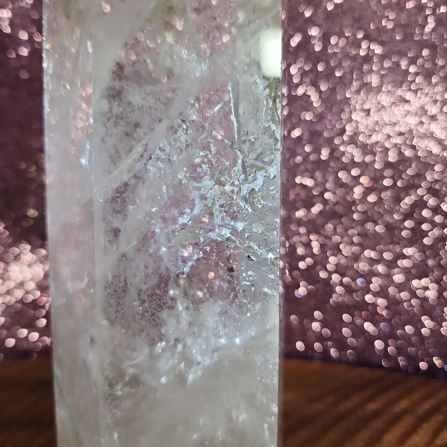 8.5in 2.97lbs - Clear Quartz Tower