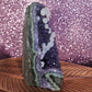 2.4lbs - Amethyst Geode w/ Calcite