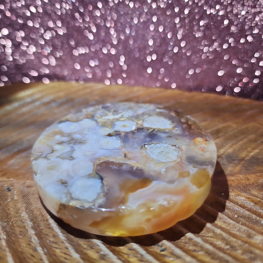 Flower Agate Charging Plate