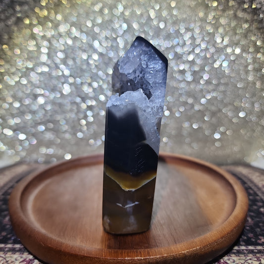 Druzy Agate Tower