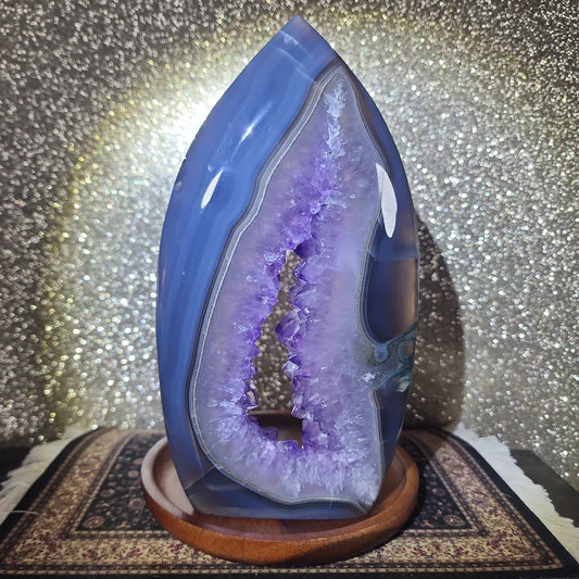 Agate Amethyst Spade