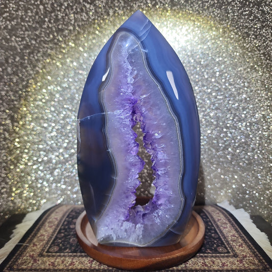 Agate Amethyst Spade