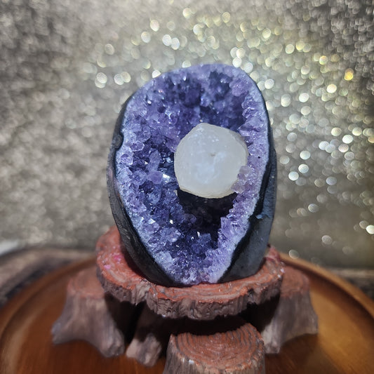 Amethyst Geode w/ Calcite