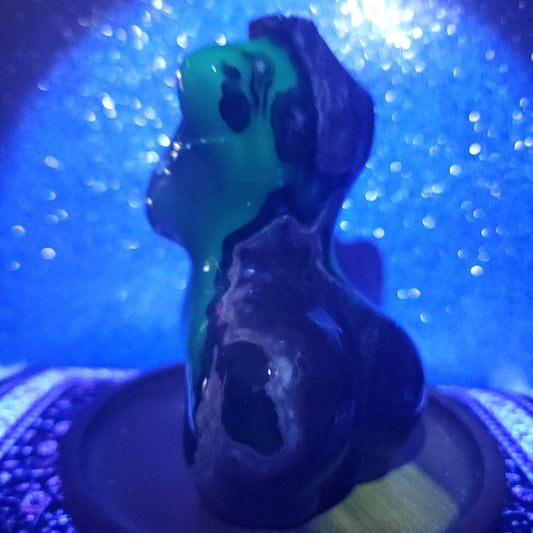 Volcanic Agate Pregnant Goddess Body