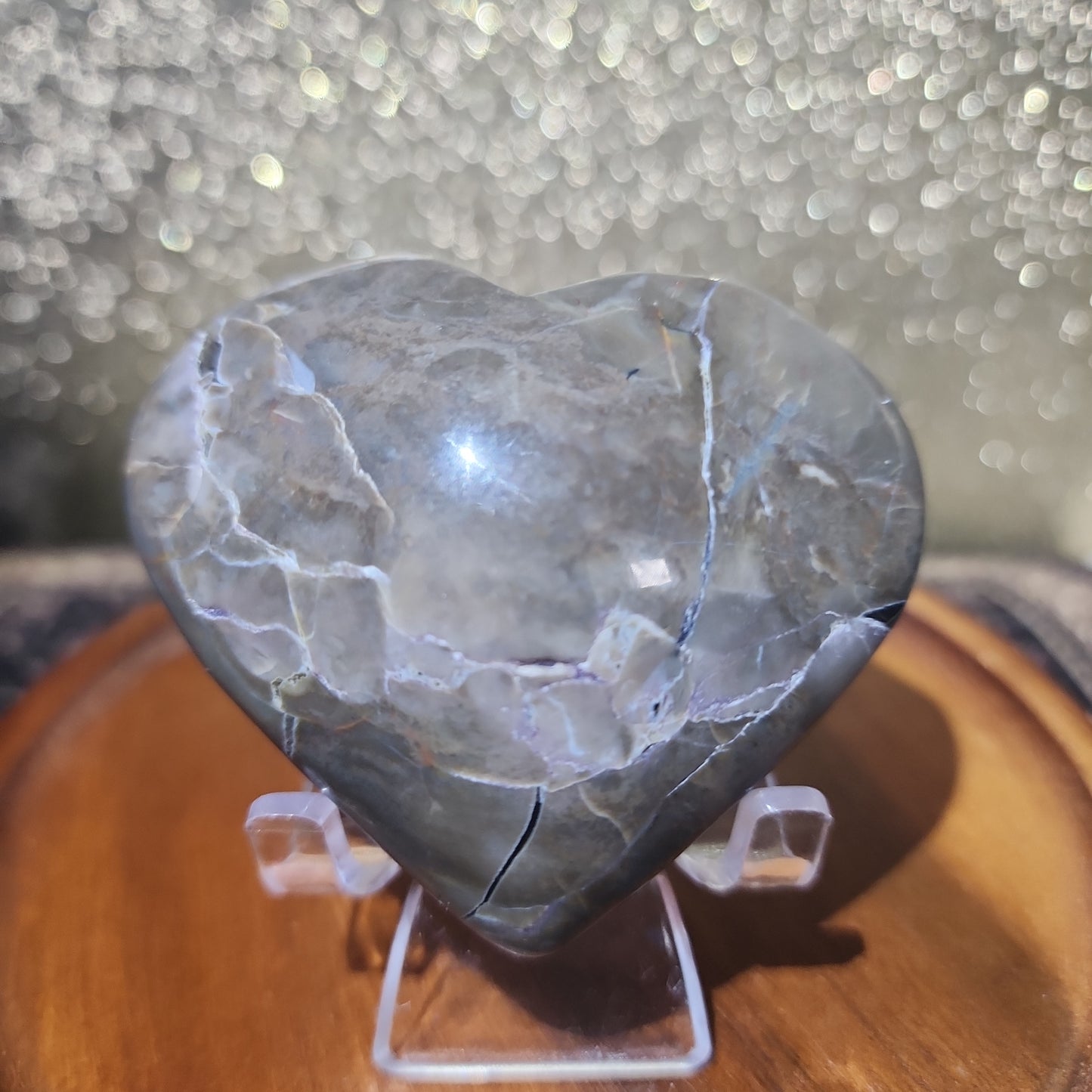 Volcanic Agate Heart