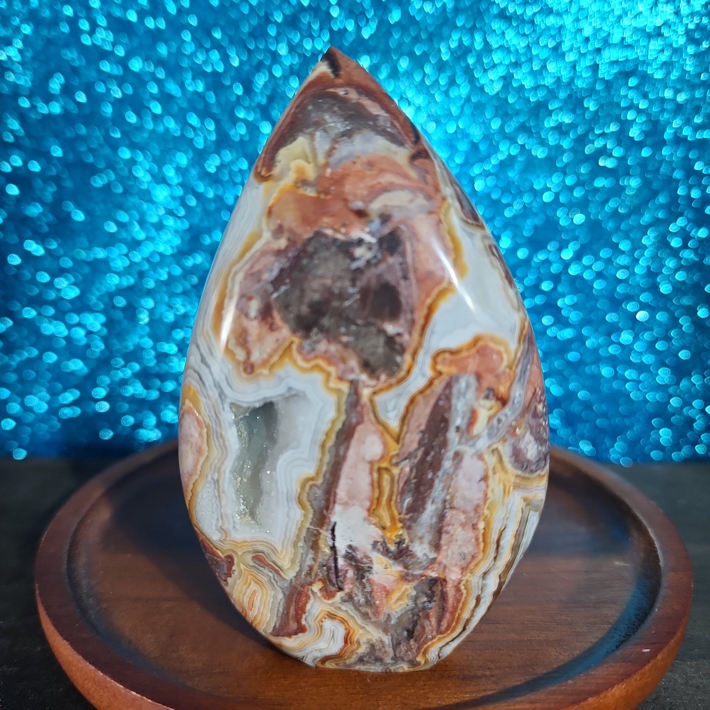 Mexican Lace Agate Tower