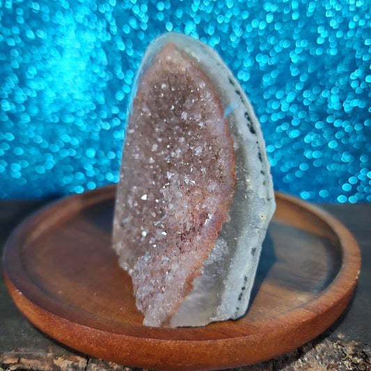 Agate Freeform with Feruginous Quartz